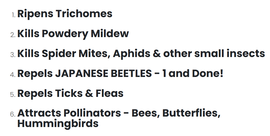 Magic Flower All Natural Pesticide